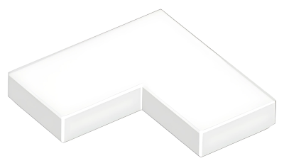 Деталь LEGO Уголок Lego Tile 2 x 2 Corner 14719 White N