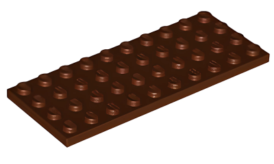 Деталь LEGO Пластина Lego Plate 4 x 10 3030 Reddish Brown N