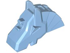 Horse Battle Helmet, Angular, 48492 Medium Blue U