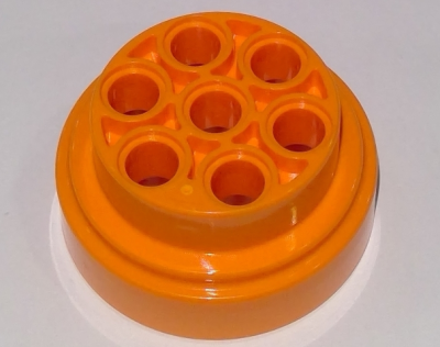 Wheel 31mm D. x 15mm Technic, 60208 Orange N