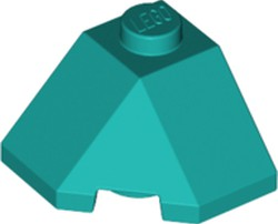 Wedge 2 x 2 (Slope 45 Corner), 13548 Dark Turquoise N