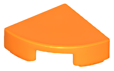 Деталь LEGO Lego Tile, Round 1 x 1 Quarter 25269 (6173925) Orange U