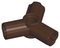 Technic, Axle and Pin Connector Triple, 10288 Dark Brown U