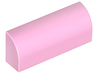 Деталь LEGO Lego Slope, Curved 1 x 4 x 1 1/3 6191 (10314) Bright Pink U