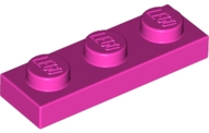 Plate 1 x 3, 3623 Dark Pink N
