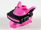 Minifigure, Head, Modified Alien Rat with Black VR Visor Pattern, 65073pb01  