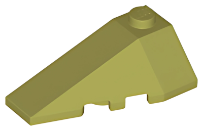 Деталь LEGO Клиновидная пластина Lego Wedge 4 x 2 Triple Left 43710 Olive Green U