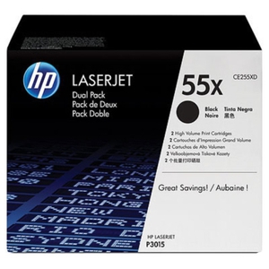 Двойная упаковка HP CE255XD 55X Black черные P3010, P3015, P3015d, P3015dn, P3015x