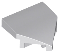 Wedge 2 x 2 x 2/3 Pointed, 66956 Light Bluish Gray N