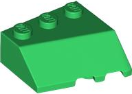 Wedge 3 x 3 Sloped Left, 42862 Green N