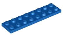 Plate 2 x 8, 3034 Blue N