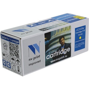 Картридж NV-print для принтеров HP/Canon CC532A/Cartridge 718 CM2320MFP, CP2025MF-8330, 8350 Yellow желтый