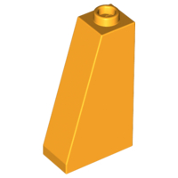 Slope 75 2 x 1 x 3 - Hollow Stud, 4460b Bright Light Orange N