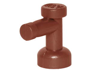 Tap 1 x 1 without Hole in Nozzle End, 4599b Reddish Brown N