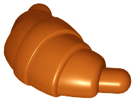 Круассан Lego 33125 Croissant with Rounded Ends Dark Orange N
