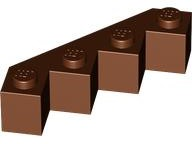 Кубик Lego Brick, Modified Facet 4 x 4 14413 Reddish Brown N
