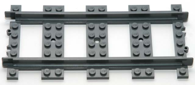 Train, Track Plastic (RC Trains) Straight, 53401 Dark Bluish Gray U