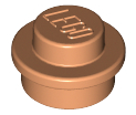 Plate, Round 1 x 1, 4073 Nougat N