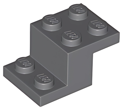 Деталь Lego Скоба Bracket 3 x 2 x 1 1/3 18671 Dark Bluish Gray U