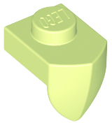 Plate, Modified 1 x 1 with Tooth Vertical, 15070 Yellowish Green N