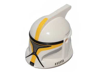 Деталь LEGO Lego Headgear Helmet SW Clone Trooper with Holes 61189pb14 White U
