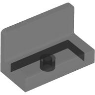 Panel 1 x 2 x 1 with Rounded Corners, 4865b Trans-Black U