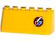 Windscreen 2 x 6 x 2 with Space Shuttle Logo Pattern (Sticker) - Set 60080, 4176pb32  