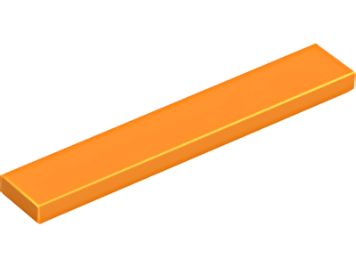 Деталь LEGO Tile 1 x 6 6636 (75702) Orange U