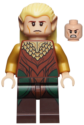 Минифигурка Lego Legolas - Reddish Brown and Gold Robe lor035 Used