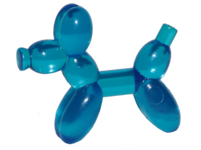 Minifigure, Utensil Balloon Dog, 35692 Trans-Dark Blue U