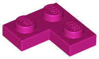 Plate 2 x 2 Corner, 2420 Magenta N