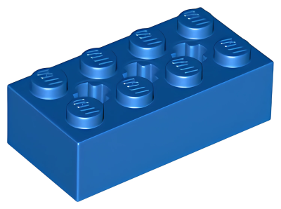Деталь Lego Technic, Brick 2 x 4 with 3 Axle Holes 39789 Blue U