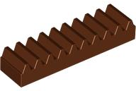 Technic, Gear Rack 1 x 4, 3743 Reddish Brown N
