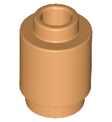 Brick, Round 1 x 1, 3062 Medium Nougat N