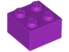 Brick 2 x 2, 3003 Purple N