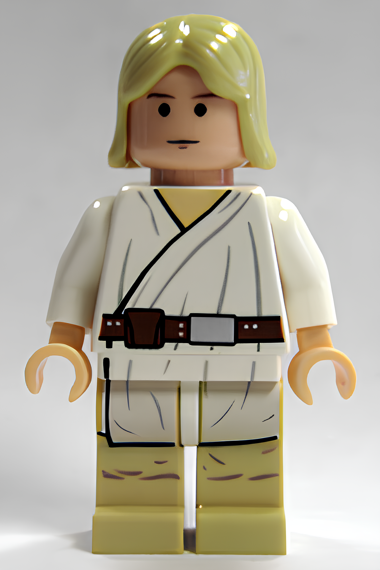 Минифигурка Lego Star Wars Luke Skywalker - Light Nougat, Long Hair, White  Tunic, Tan Legs sw0176 U в магазине Shop-device