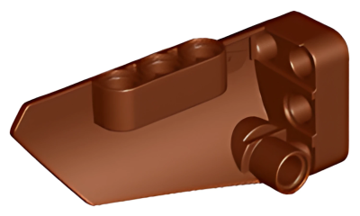 Деталь LEGO Technic, Panel Fairing # 4 Small Smooth Long, Side B 64391 Reddish Brown U