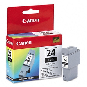 Картридж Canon BCI-24 Black черный оригинальный iP1000, iP1500, iP2000, MP110, MP130, S200 series, S300 series, i250, i320, i350, i450 series, i470D series, SmartBase MPC190, MPC200, MP360, MP370, MP390