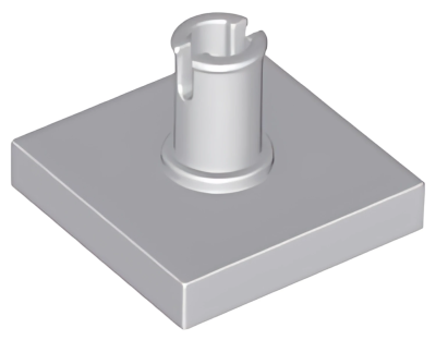 Деталь LEGO Lego Tile, Modified 2 x 2 with Pin 2460 (49153) Light Bluish Gray U