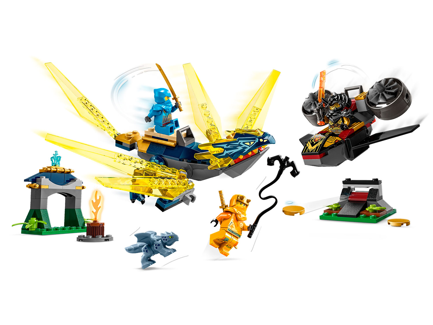 Конструктор Lego Ninjago 71798 Битва детеныша дракона Нии и Арин в магазине  Shop-device