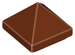 Slope 45 1 x 1 x 2/3 Quadruple Convex Pyramid, 22388 Reddish Brown N