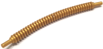 Hose, Flexible Ribbed with 8mm Ends 12L / 9.6cm, 14301 Pearl Gold U