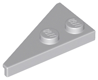 Wedge, Plate 4 x 2 Right, Pointed, 65426 Light Bluish Gray N