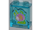 Panel 1 x 2 x 2 with Side Supports - Hollow Studs with Medium Lavender Fish with Yellow Stripes, Lime Seaweed Pattern (Sticker) - Set 3188, 87552pb013  