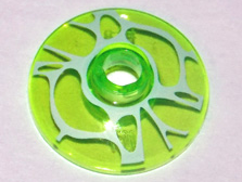 Dish 2 x 2 Inverted (Radar) with White Spider Web Pattern, 4740pb010