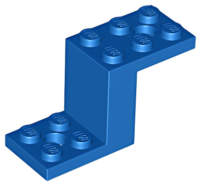 Деталь Lego Bracket 5 x 2 x 2 1/3 with 2 Holes and Bottom Stud Holder 76766 Blue U