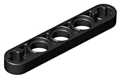 Деталь LEGO Technic, Liftarm Thin 1 x 5 - Axle Holes 11478 Black U