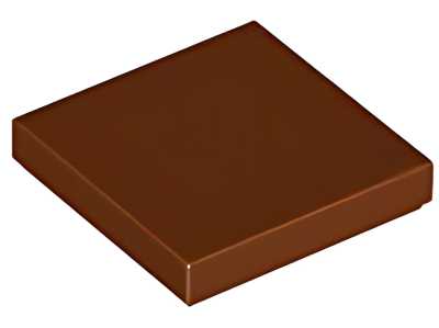 Деталь LEGO Tile 2 x 2 with Groove 3068b (1136, 63327, 78814, 88409) Reddish Brown U