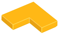 Tile 2 x 2 Corner, 14719 Bright Light Orange U