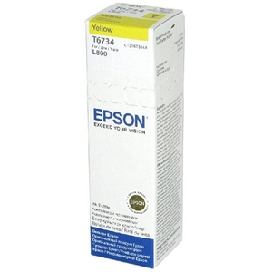 Контейнер с чернилами Epson T6734 для L800 желтый C13T67344A